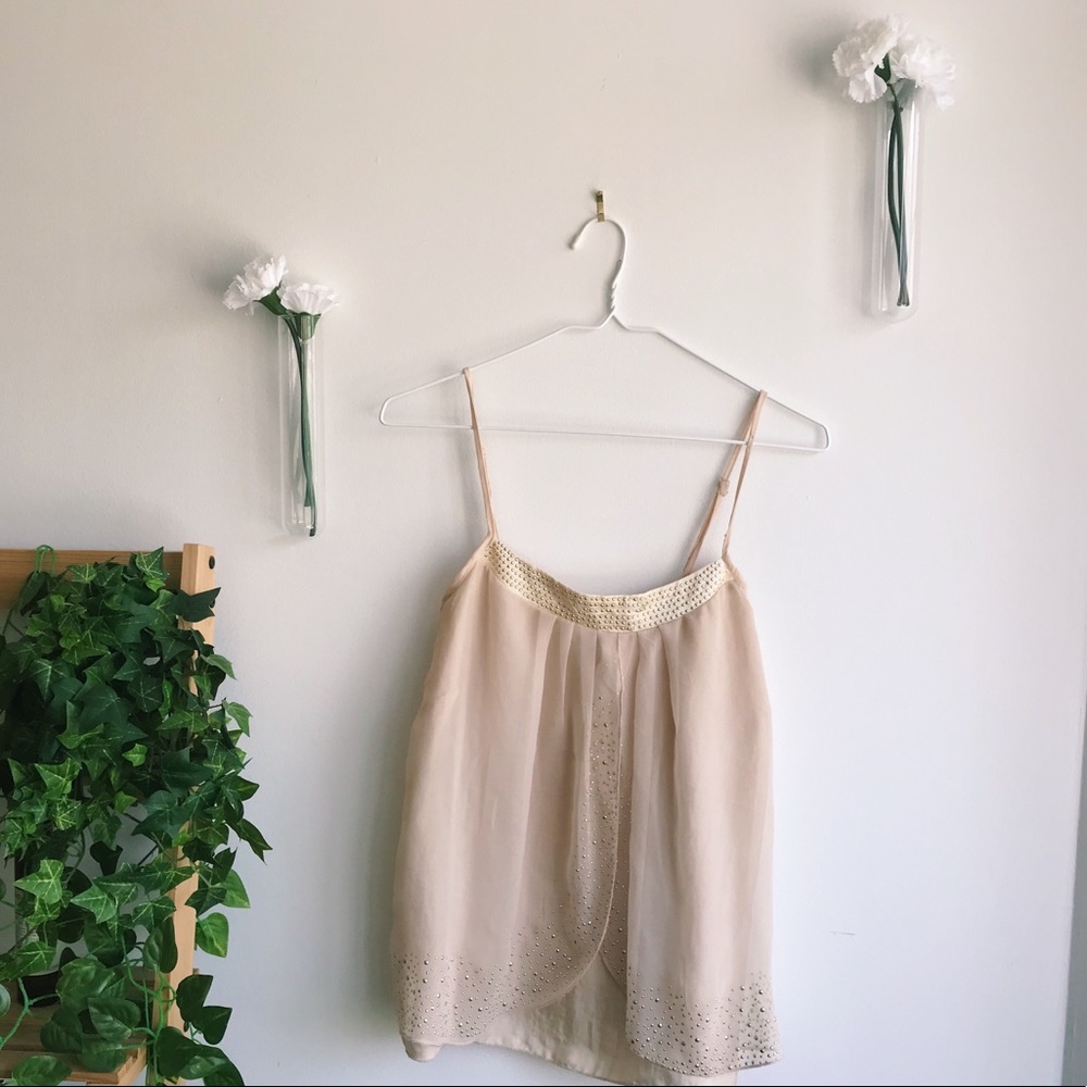 Charlotte Russe | Gold Flowy Top